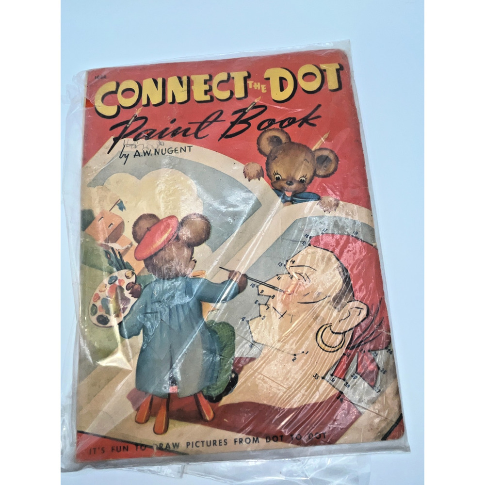 Vintage Connect the Dot Paint Book